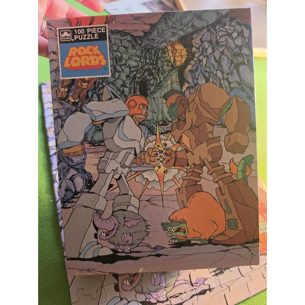 1987 Tonka Rock Lords Jigsaw Puzzle 100% Complete by Golden In Box (some Damage)